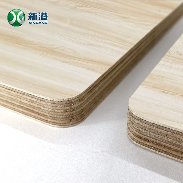 22mm Thickness Surface Wood Grain Melamine Paper High Strength Plywood For Furniture